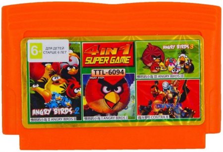    4  1 TTL-6094 ANGRY BIRDS 1+2+3 / CONTRA 8 (8 bit)   