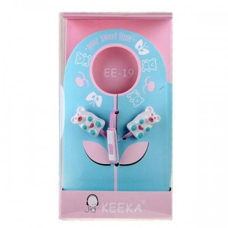 Наушники KEEKA EE-19, розовые (PC)