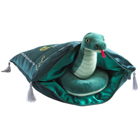  Мягкая игрушка The Noble Collection: Талисман Слизерина "Змея" (Slytherin Mascot "Snake") Гарри Поттер (Harry Potter) 22 см + Подушка 34 см