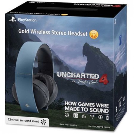     Sony Gold Wireless Stereo Headset 2.0 Limited Edition Gray Blue (PS4) 