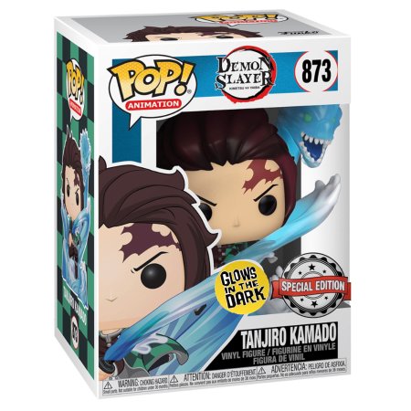 фигурки Фигурка Funko POP! Animation: Танджиро Камадо с Драконом (Tanjiro Kamado with Dragon (GW/TRL) (Exc) (873)) Клинок, рассекающий демонов (Demon Slayer) (49680) 9,5 см