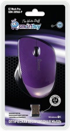 Мышь беспроводная Smartbuy 309AG, розовая (PC) 