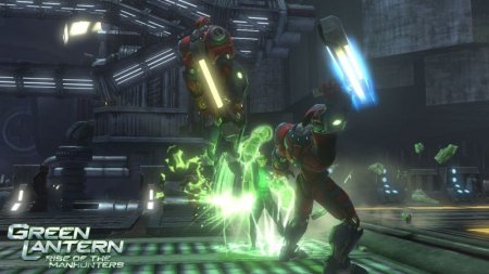Green Lantern: Rise of the Manhunters (Зелёный Фонарь) (с поддержкой 3D) (Xbox 360) USED Б/У