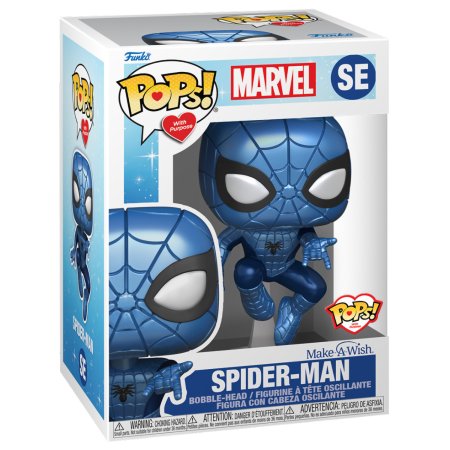 фигурки Фигурка Funko POP! Bobble: Человек-Паук (Spider-Man (MT)) Марвел Загадай Желания (Marvel M.A.Wish) (63675) 9,5 см