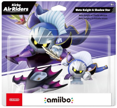 Amiibo: Комплект фигурок: Мета Рыцарь и Теневая Звезда (Meta Knight and Shadow Star) (Kirby: Air Riders Collection)