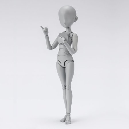 Фигурка Bandai Tamashii Nations S.H.Figuarts: Тело Чан с множеством точек артикуляции Вер. Серый (Body Chan Edition Dx Set (Gray Color Ver.)) Кен Сугимори (Ken Sugimori) (621030) 13 см 