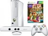 Игровая приставка Microsoft Xbox 360 Slim White 4Gb Rus + Kinect Сенсор движений (Белого цвета) + Сборник Kinect Adventures 5 игр