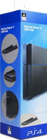  Подставка для вертикальной установки консоли с разветвителем USB 4gamers (4G-4181) (PS4) 