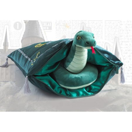  Мягкая игрушка The Noble Collection: Талисман Слизерина "Змея" (Slytherin Mascot "Snake") Гарри Поттер (Harry Potter) 22 см + Подушка 34 см