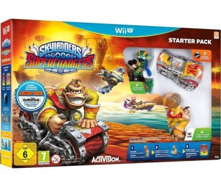 Skylanders SuperChargers: Стартовый набор игра, игровой портал, фигурки (Wii U) USED Б/У