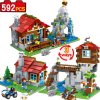  Конструктор Lele My World Хижина в горах 592 деталей (No.33018)