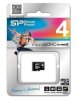 MicroSD Карта памяти 4GB Silicon Power Class 4 без адаптера (PC)