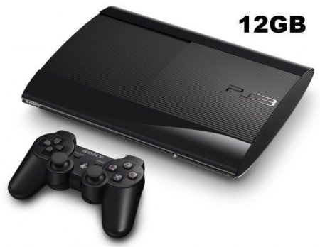 Игровая приставка Sony PlayStation 3 Super Slim (12 Gb) Black (чёрная) (REF)