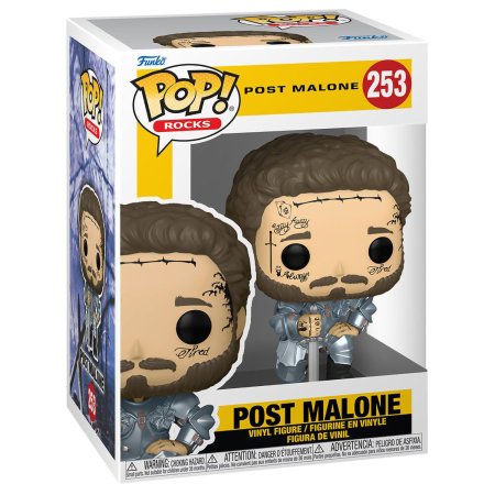 фигурки Фигурка Funko POP! Rocks: Пост Малон рыцарь (Post Malone Knight) Пост Малон (Post Malone) ((253) 52011) 9,5 см