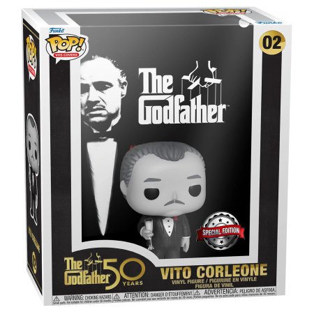 фигурки Фигурка Funko POP! VHS Covers: Вито Корлеоне (Vito Corleone (B&W) (Exc)) Крёстный отец (The Godfather) (62486) 9,5 см