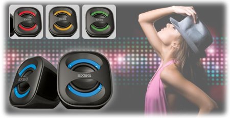 Акустическая система EXEQ SPK-2106 Красная для Sony PlayStation Vita
