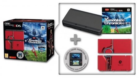     New Nintendo 3DS Black () +  Xenoblade Chronicles 3D +   Xenoblades Chronicles 3D Nintendo 3DS