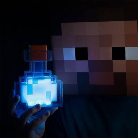  Светодиодная лампа ThinkGeek: Майнкрафт (Minecraft) Зелье (Potion Bottle) 17,5 см
