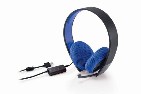  Гарнитура проводная Sony Silver Wired Stereo Headset 7.1 (PS4) 