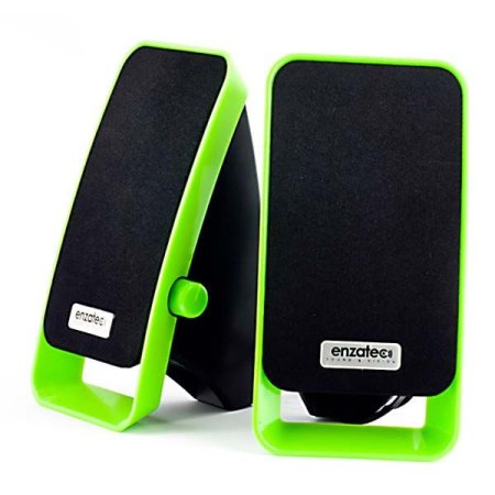 Мини-колонки ENZATEC SP307, USB, серебряные/чёрные (PC) 