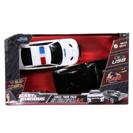  Набор из двух Р/У машинок Jada Toys: Додж Чарджер 2015 (2015 Dodge Charger (97584) + Додж Чарджер 1970 (1970 Dodge Chяarger (Street) (30725) Форсаж (Fast & Furious) (30726) 1:16 