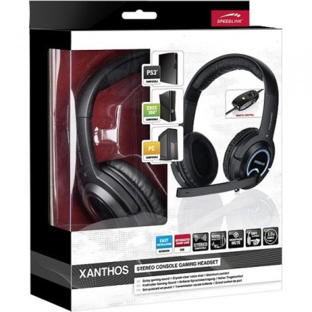 Гарнитура Speedlink XANTHOS Stereo Console Gaming Headset Black PS3/WIN/Xbox 360 (Xbox 360) 