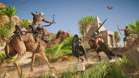 Игра Assassin's Creed: Одиссея (Odyssey) + Assassin's Creed: Истоки (Origins) Русская Версия (PS4) USED Б/У Playstation 4
