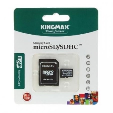 MicroSD Карта памяти 4GB Kingmax Class 10 + SD адаптер (PC) 