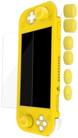 Набор аксессуаров 3 в 1 Yellow (Желтый) DOBE (TNS-19180) (Switch Lite)