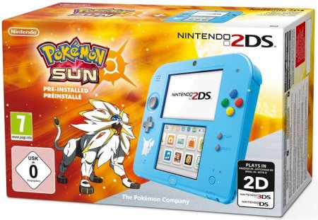  Nintendo 2DS (Blue) + Pokemon Sun Nintendo 3DS