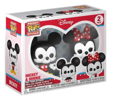  Брелок Funko Pocket POP! Keychain: Микки и Минни (Mickey and Minnie) (36368-PDQ) 4 см