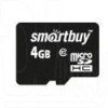 MicroSD Карта памяти 4GB Smart Buy Class 4 без адаптер (PC) 