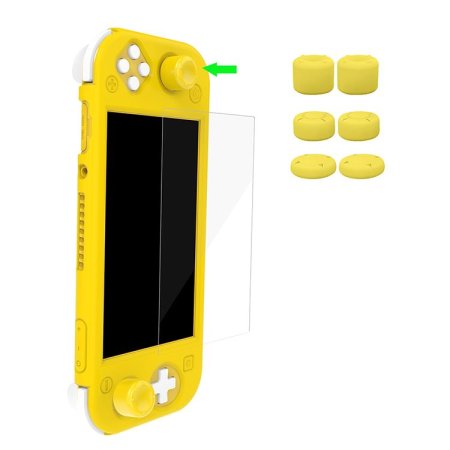 Набор аксессуаров 3 в 1 Yellow (Желтый) DOBE (TNS-19180) (Switch Lite)