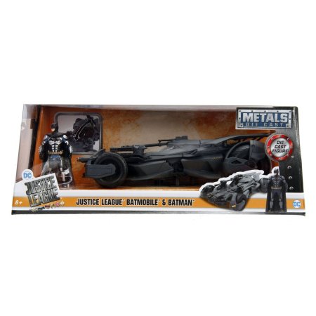 Модель машинки с фигуркой Jada Toys Justice League: Бэтмобиль Лига справедливости Зака Снайдера (Batmobile Justice League) (99231) + Фигурка Бэтмен (Batman) (99232) 7 см (99229) 1:24 