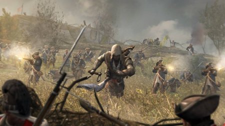 Игра Assassin's Creed 3 (III) Обновленная версия (Remastered) + DLC Liberation Русская Версия (PS4) USED Б/У Playstation 4