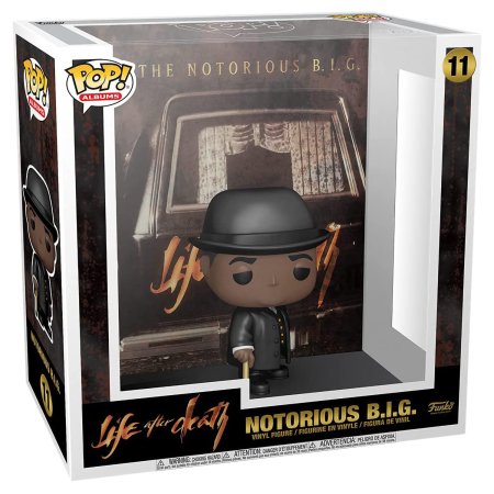 фигурки Фигурка Funko POP! Albums: Ноториус Биг (The Notorious B.I.G.) Жизнь После Смерти (Life After Death) (56737) 9,5 см