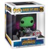 фигурки Фигурка Funko POP! Deluxe Bobble: Гамора (Gamora (Exc)) Марвел: Мстители: Война бесконечности - Корабль Стражей Галактики (Marvel Avengers: Infinity War - Guardians Ship) (63210) 15 см