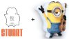  Светильник 3D 3DLightFX: Миньоны: Маленький Стюарт (Minions: Mini Stuart)