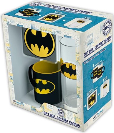 Набор ABYstyle: ДС Комикс (DC Comics) Бэтмен (Batman) Бокал + Подставка + Кружка (ABYPCK102)