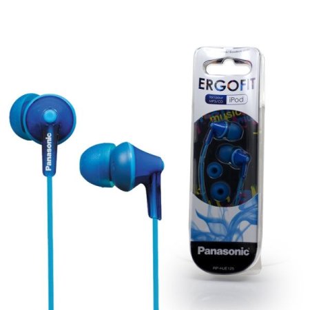 Наушники PANASONIC RP-HJE125E-A, синие (PC) 