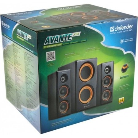 Активная система DEFENDER, 2.1, Avante X35 (PC) 