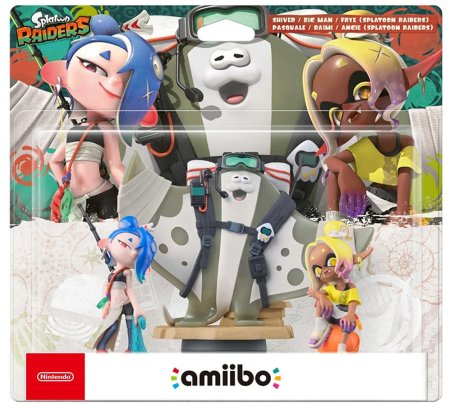 Amiibo: Комплект фигурок: Шивер, Бигмен и Фрай (Shiver, Big Man and Frye) (Splatoon Raiders Collection) от Nintendo Switch
