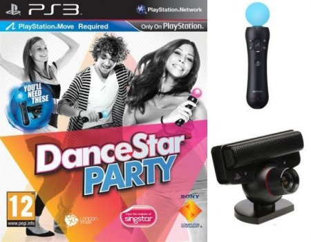   DanceStar Party   +   PlayStation Move +  PlayStation Eye (PS3)  Sony Playstation 3