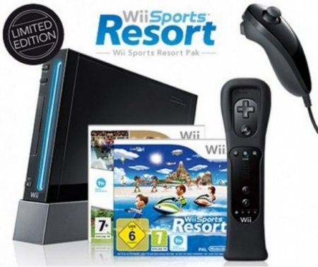     Nintendo Wii Limited Black Edition Rus + Wii Sports + Wii Sports Resort (17 ) + Wii Motion Plus ( ) Nintendo Wii