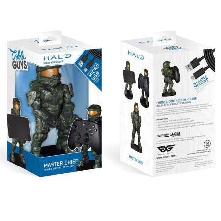  Фигурка подставка для геймпада/телефона Cable Guys: Мастер-Чиф (Master Chief) Хало (Halo) (CGCRHA300149) 20 см 