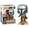 Фигурка Funko POP! Bobble: Мандалорец Летает на Джете и Дитя (Mandalorian Flying with Jet) Звездные войны: Мандалорец (Star Wars: The Mandalorian) (50959) 9,5 см