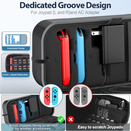 - Carry Case Oivo (IV-SW188) Grey () (Switch/Switch OLED)