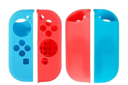 Силиконовый чехол для Joy-Con Синий/Красный (Switch)