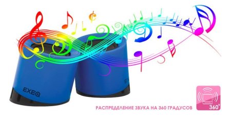Акустическая система Exeq SPK-2107 Синяя для Sony PlayStation Vita