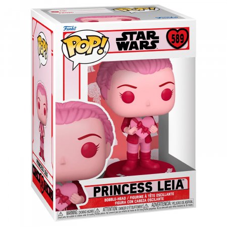   Funko POP! Bobble:    (Valentines Princess Leia)   (Star Wars) ((589) 67613) 9,5 